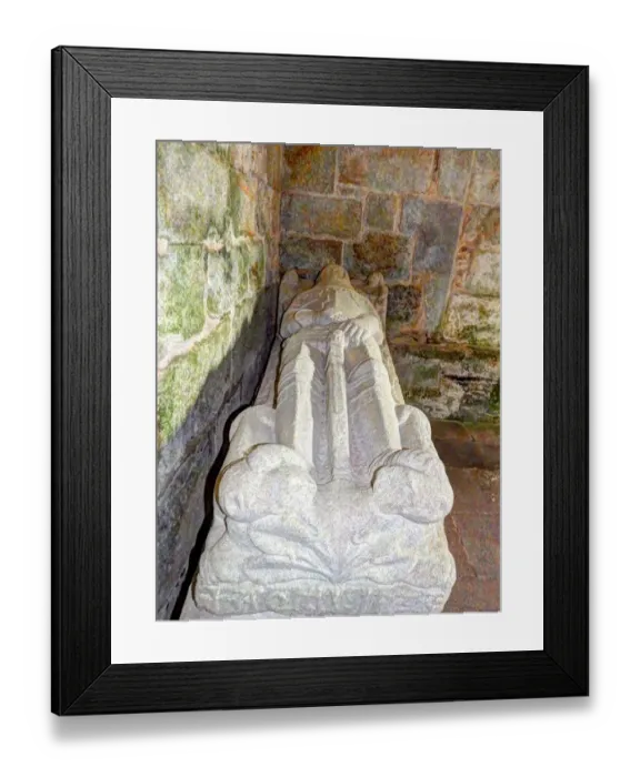 Framed Print : Medieval stone sarcophagus Framed Print : Medieval stone sarcophagus