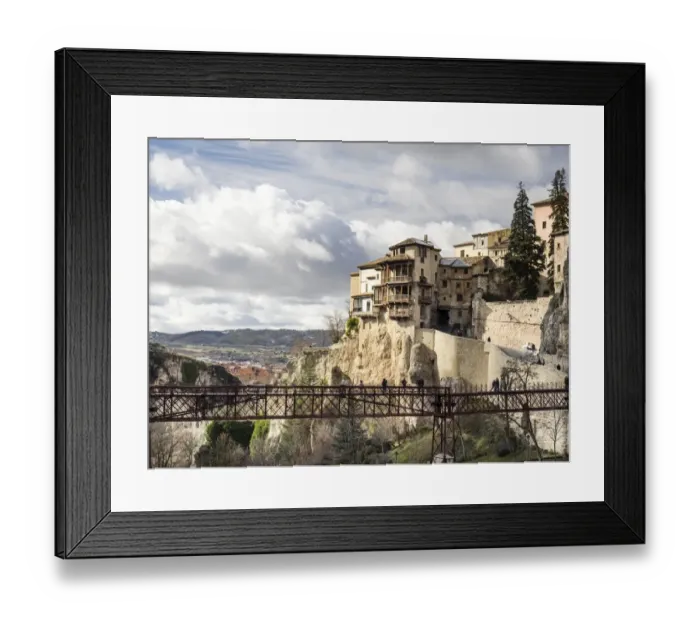 Framed Print : Cuenca is a UNESCO World Heritage site, in the Region of Castile-La Mancha, between the Jucar and Hucar river canyons Framed Print : Cuenca is a UNESCO World Heritage site, in the Region of Castile-La Mancha, between the Jucar and Hucar river canyons