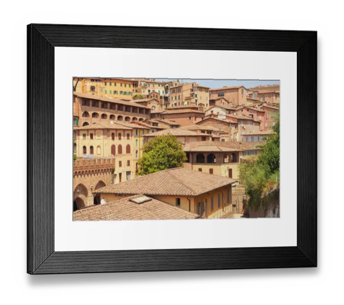 Framed Print : Rooftops of Siena Framed Print : Rooftops of Siena