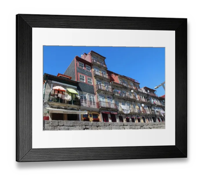 Framed Print : Ribeira district in Porto Framed Print : Ribeira district in Porto