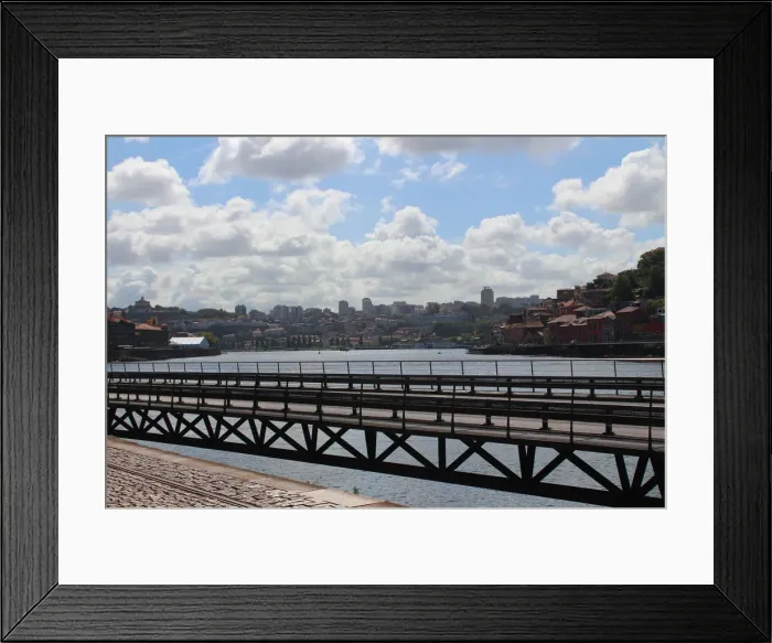 Framed Print : Iron walkway for cars in Porto Framed Print : Iron walkway for cars in Porto