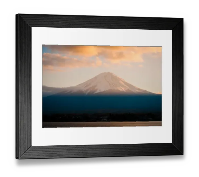 Framed Print : Mt. Fuji. Beautiful scenery in Japan.. Sunset view from Lake Yamanakako Framed Print : Mt. Fuji. Beautiful scenery in Japan.. Sunset view from Lake Yamanakako