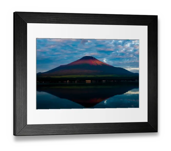 Framed Print : Mt. Fuji. Beautiful scenery in Japan.. Dawn of Lake Yamanakako. Framed Print : Mt. Fuji. Beautiful scenery in Japan.. Dawn of Lake Yamanakako.
