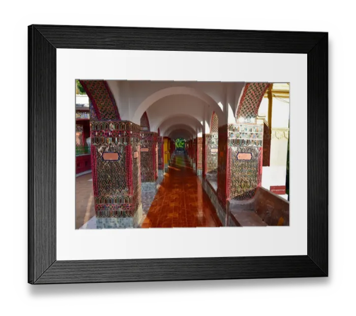 Framed Print : corridor pagoda Framed Print : corridor pagoda
