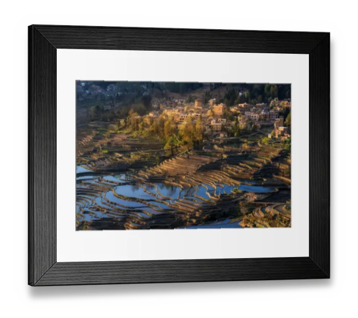 Framed Print : Yuanyang rice terrace, Yunnan, China