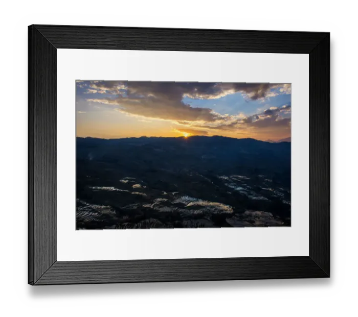 Framed Print : Yuanyang rice terrace, Yunnan, China