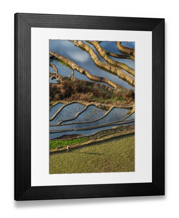 Framed Print : Yuanyang rice terrace, Yunnan, China Framed Print : Yuanyang rice terrace, Yunnan, China