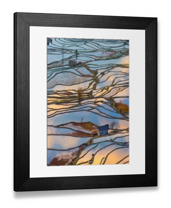 Framed Print : Yuanyang rice terrace, Yunnan, China