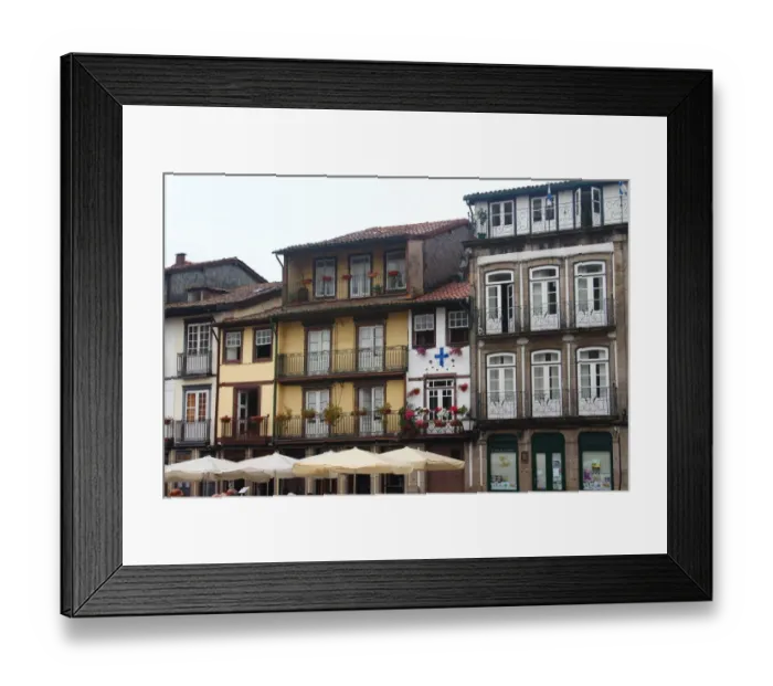 Framed Print : Houses in the historic center of Guimarues Framed Print : Houses in the historic center of Guimarues