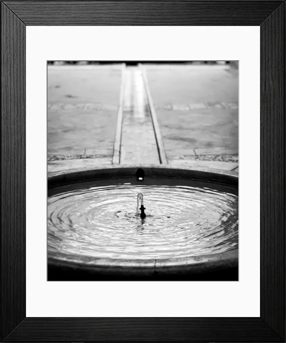 Framed Print : Old fountain in a house Framed Print : Old fountain in a house