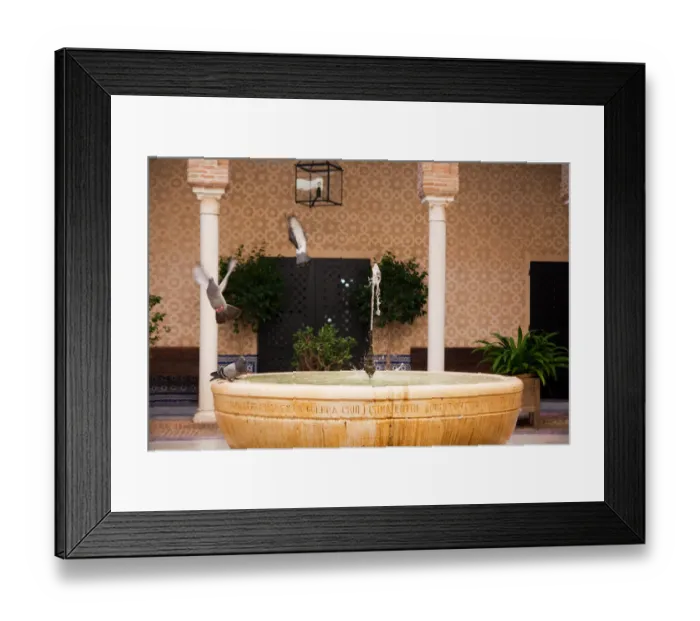 Framed Print : Old fountain in a house Framed Print : Old fountain in a house