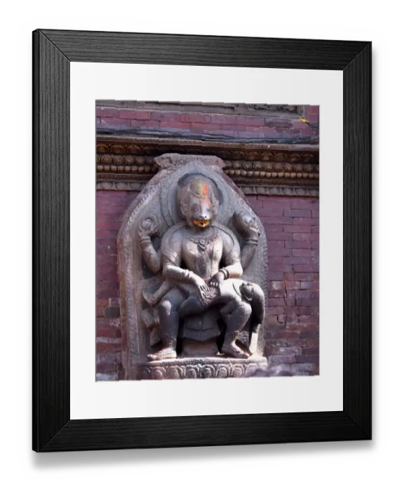 Framed Print : statue at Durbar Square, Patan, Kathmandu, Nepal, Asia Framed Print : statue at Durbar Square, Patan, Kathmandu, Nepal, Asia