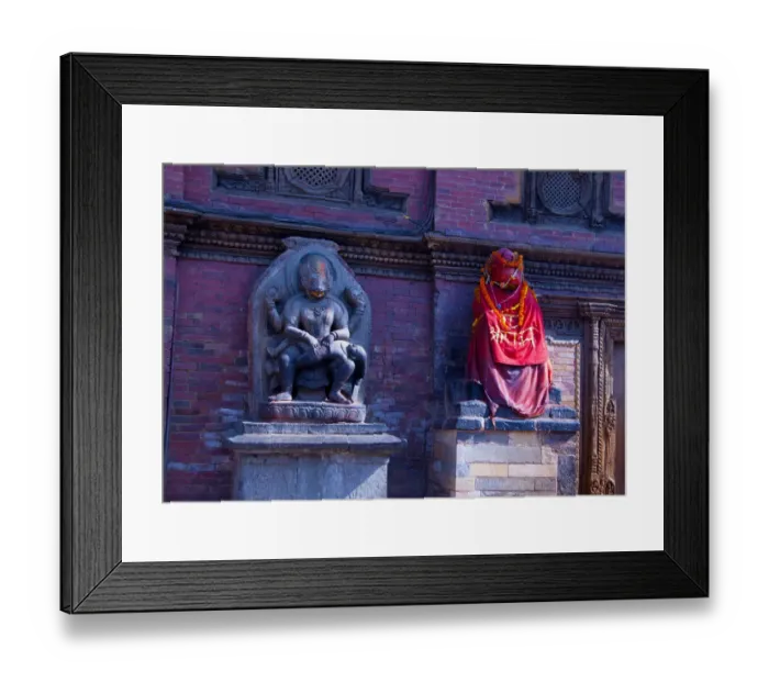 Framed Print : statue at Durbar Square, Patan, Kathmandu, Nepal, Asia Framed Print : statue at Durbar Square, Patan, Kathmandu, Nepal, Asia