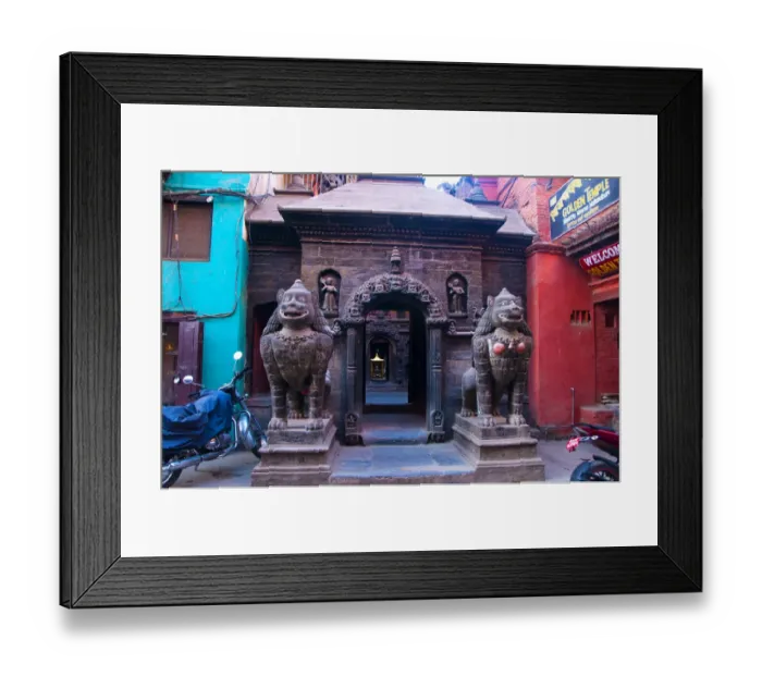 Framed Print : Golden Temple, Patan, Kathmandu, Nepal, Asia Framed Print : Golden Temple, Patan, Kathmandu, Nepal, Asia
