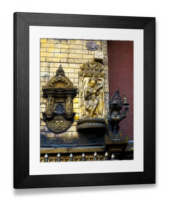 Framed Print : Golden Temple, Patan, Kathmandu, Nepal, Asia Framed Print : Golden Temple, Patan, Kathmandu, Nepal, Asia
