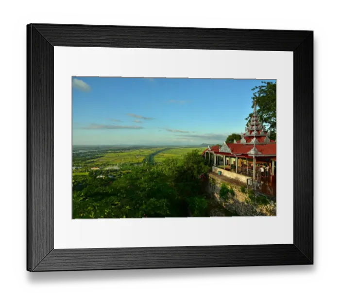 Framed Print : Mandalay hill Myanmar