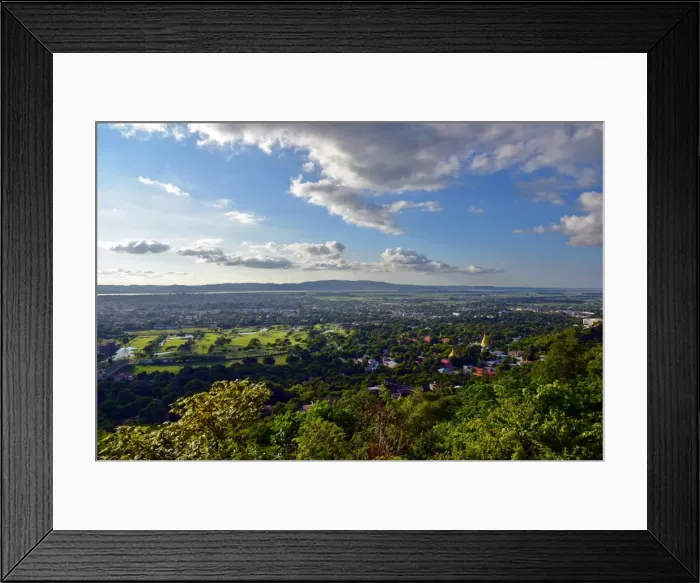 Framed Print : Mandalay landscape Framed Print : Mandalay landscape