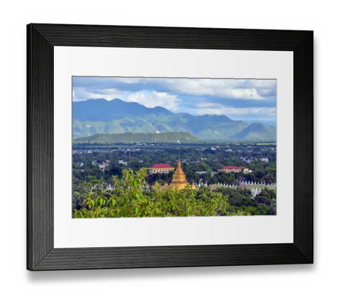Framed Print : Mandalay landscape