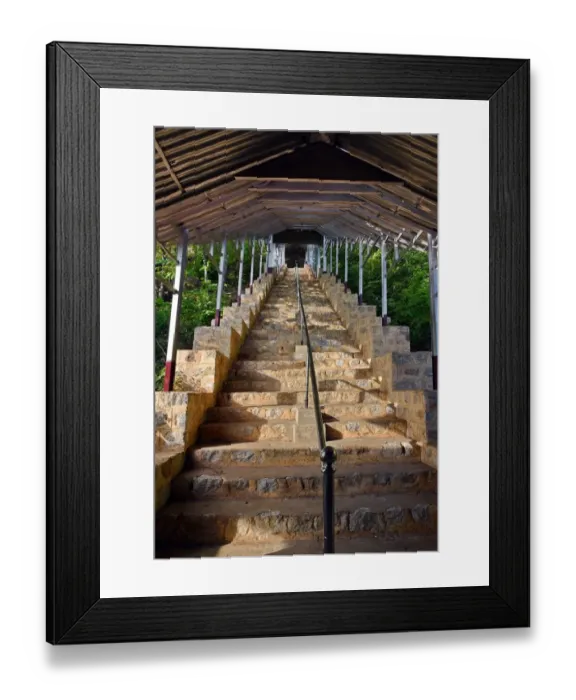 Framed Print : Mandalay hill steps Framed Print : Mandalay hill steps