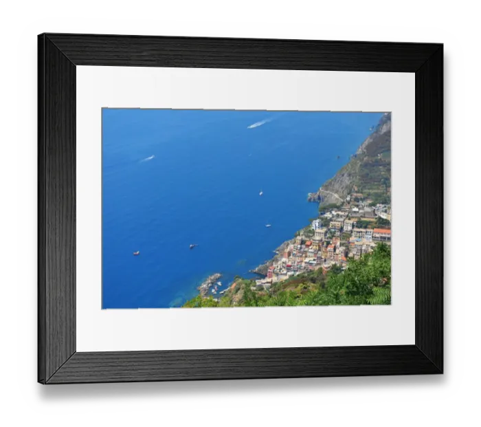Framed Print : Aerial view of Riomaggiore Framed Print : Aerial view of Riomaggiore