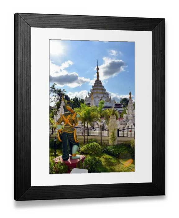 Framed Print : Backlight Pagoda Framed Print : Backlight Pagoda