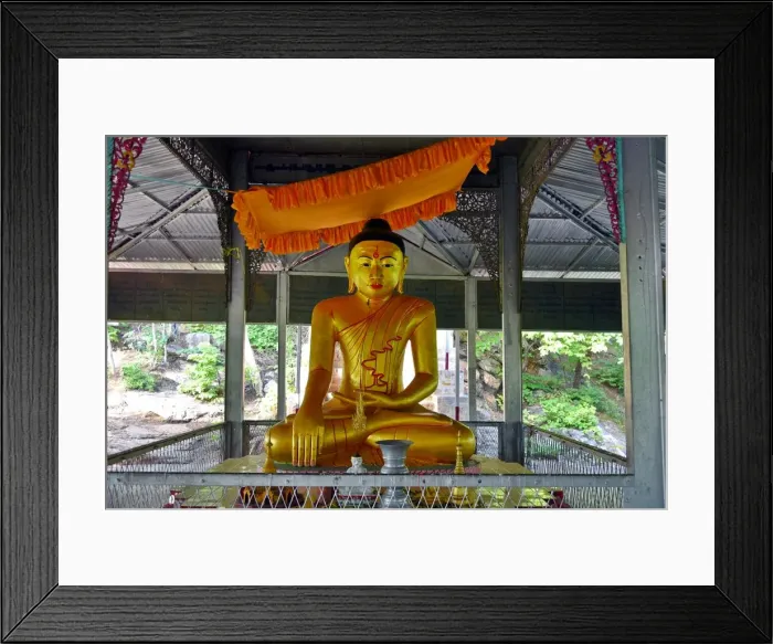 Framed Print : Gold buddha Framed Print : Gold buddha