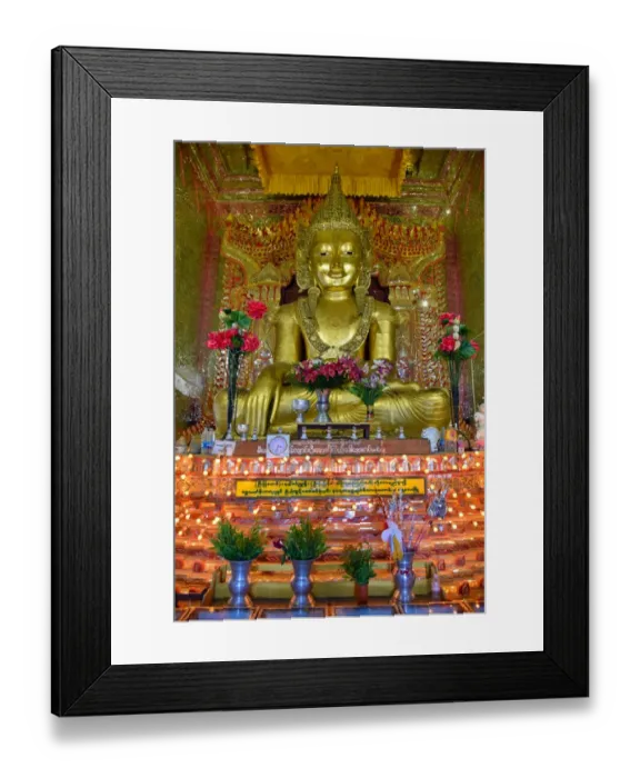 Framed Print : Gold buddha Framed Print : Gold buddha