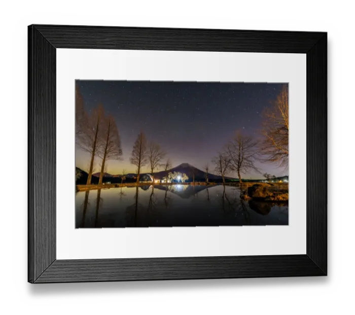 Framed Print : Starry night of Mt. Fuji Framed Print : Starry night of Mt. Fuji