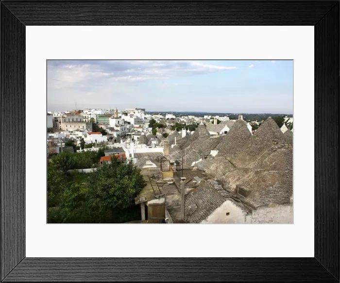 Framed Print : Roofs of trulli in Alberobello, near Bari, Apulia, southern Italy Framed Print : Roofs of trulli in Alberobello, near Bari, Apulia, southern Italy
