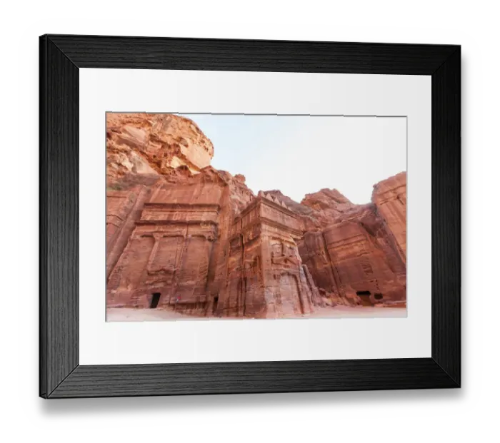 Framed Print : The Street of Facades in Petra, Jordan Framed Print : The Street of Facades in Petra, Jordan