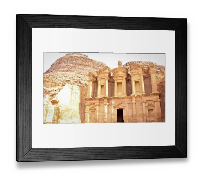 Framed Print : Closeup of Petra Monastery - Ad Deir Framed Print : Closeup of Petra Monastery - Ad Deir