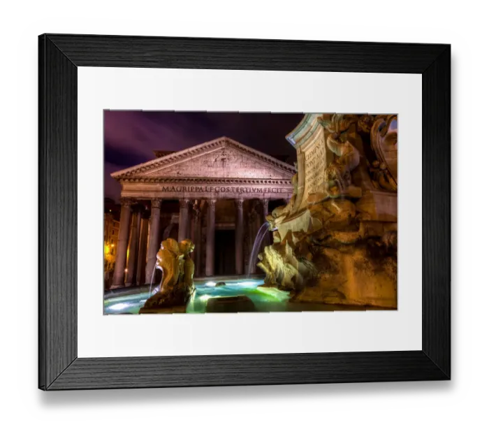 Framed Print : Pantheon in rome at night Framed Print : Pantheon in rome at night