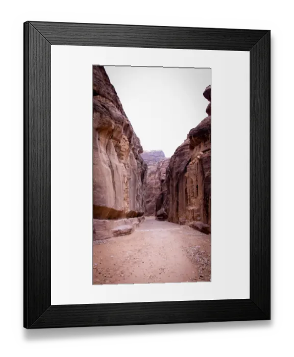 Framed Print : The Siq entrance in Petra Framed Print : The Siq entrance in Petra