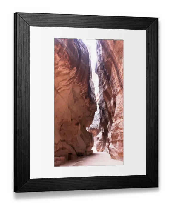 Framed Print : The Siq in Petra Framed Print : The Siq in Petra