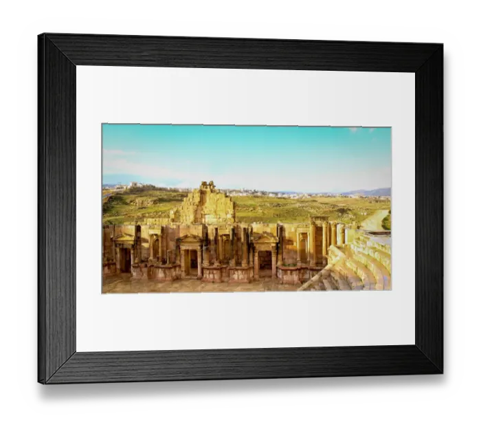 Framed Print : Jerash Roman AmphiTheatre or South Theatre Framed Print : Jerash Roman AmphiTheatre or South Theatre