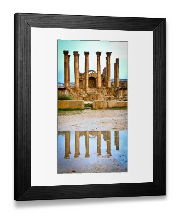 Framed Print : Temple of Artemis in Jerash Archaeological site Framed Print : Temple of Artemis in Jerash Archaeological site
