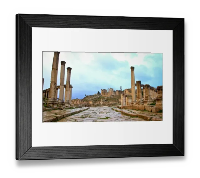 Framed Print : The Cardo Colonnaded Street