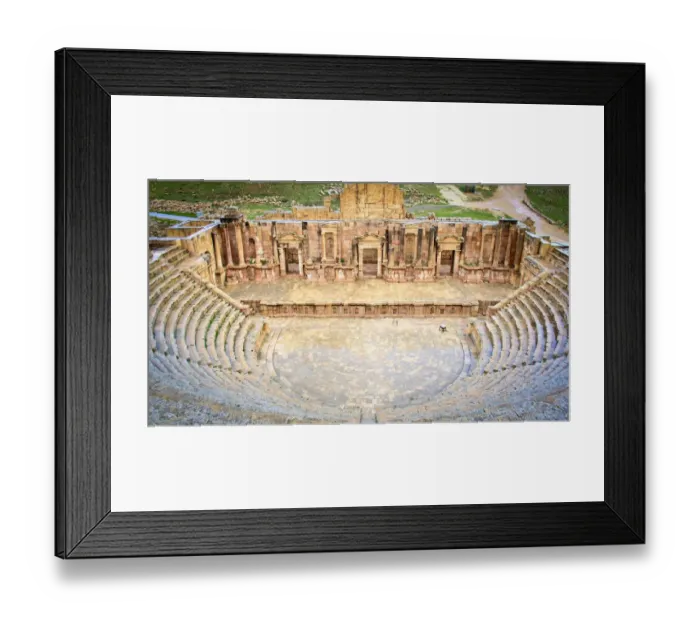 Framed Print : Jerash Roman AmphiTheatre or South Theatre Framed Print : Jerash Roman AmphiTheatre or South Theatre