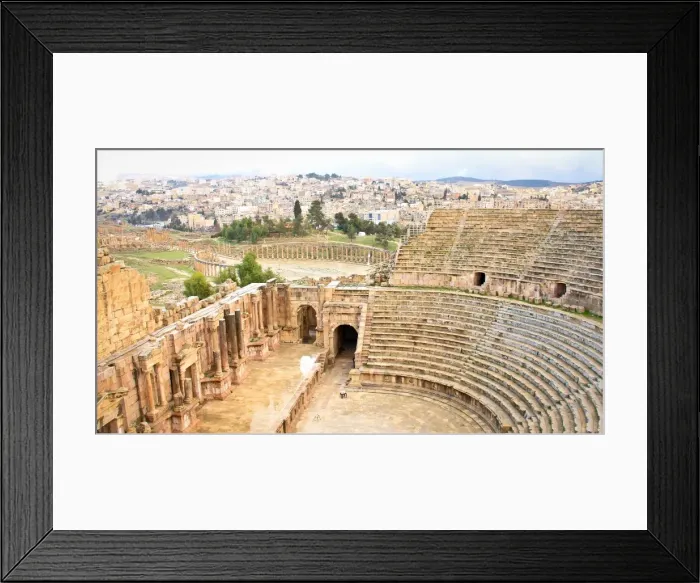 Framed Print : Jerash Roman AmphiTheatre or South Theatre Framed Print : Jerash Roman AmphiTheatre or South Theatre