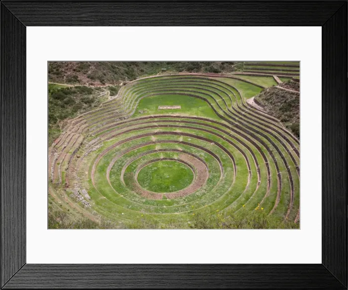 Framed Print : Archaeological ruins of Moray near of Cusco Framed Print : Archaeological ruins of Moray near of Cusco