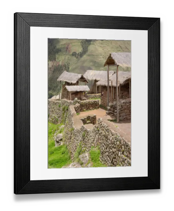 Framed Print : Archaeological ruins of Pisac, Peru Framed Print : Archaeological ruins of Pisac, Peru