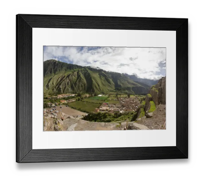 Framed Print : This is a landscape of the city Ollantaytambo Framed Print : This is a landscape of the city Ollantaytambo