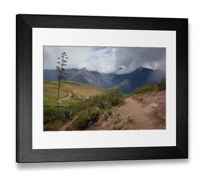 Framed Print : This is a landscape view of Moray ruins in Cusco Framed Print : This is a landscape view of Moray ruins in Cusco