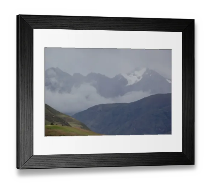 Framed Print : view of the countryside and the Andes Mountains Framed Print : view of the countryside and the Andes Mountains