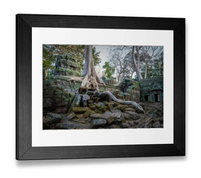 Framed Print : Angkor Thom Temple Cambodia