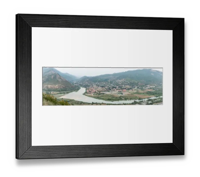 Framed Print : PANORAMA View at Mtskheta town near Kutaisi in Georgia Framed Print : PANORAMA View at Mtskheta town near Kutaisi in Georgia