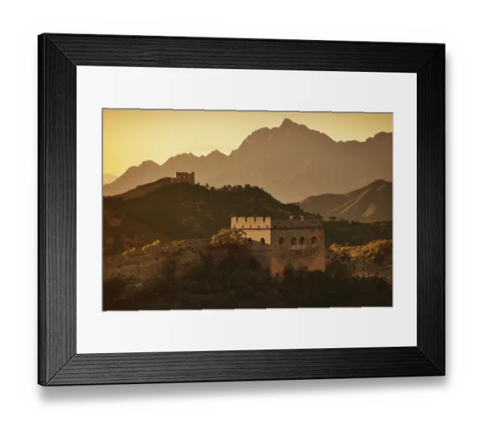 Framed Print : The Great Wall at Sunset, China