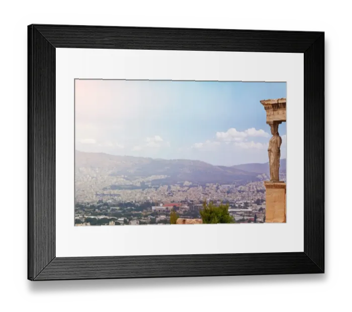Framed Print : Erechtheion and Athens, Greece