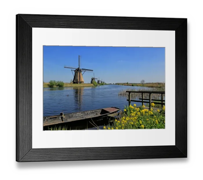 Framed Print : Windmills of Kinderdijk, Netherlands Framed Print : Windmills of Kinderdijk, Netherlands