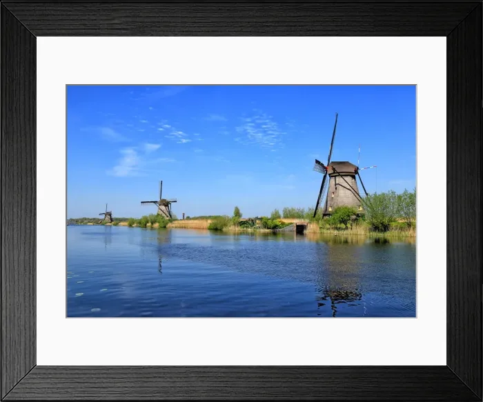 Framed Print : Windmills of Kinderdijk, Netherlands Framed Print : Windmills of Kinderdijk, Netherlands